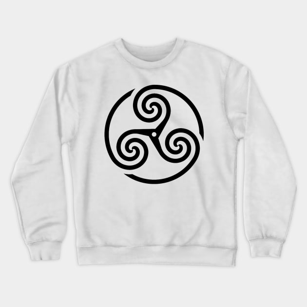 Ancient Celtic Triskelion Crewneck Sweatshirt by AgemaApparel